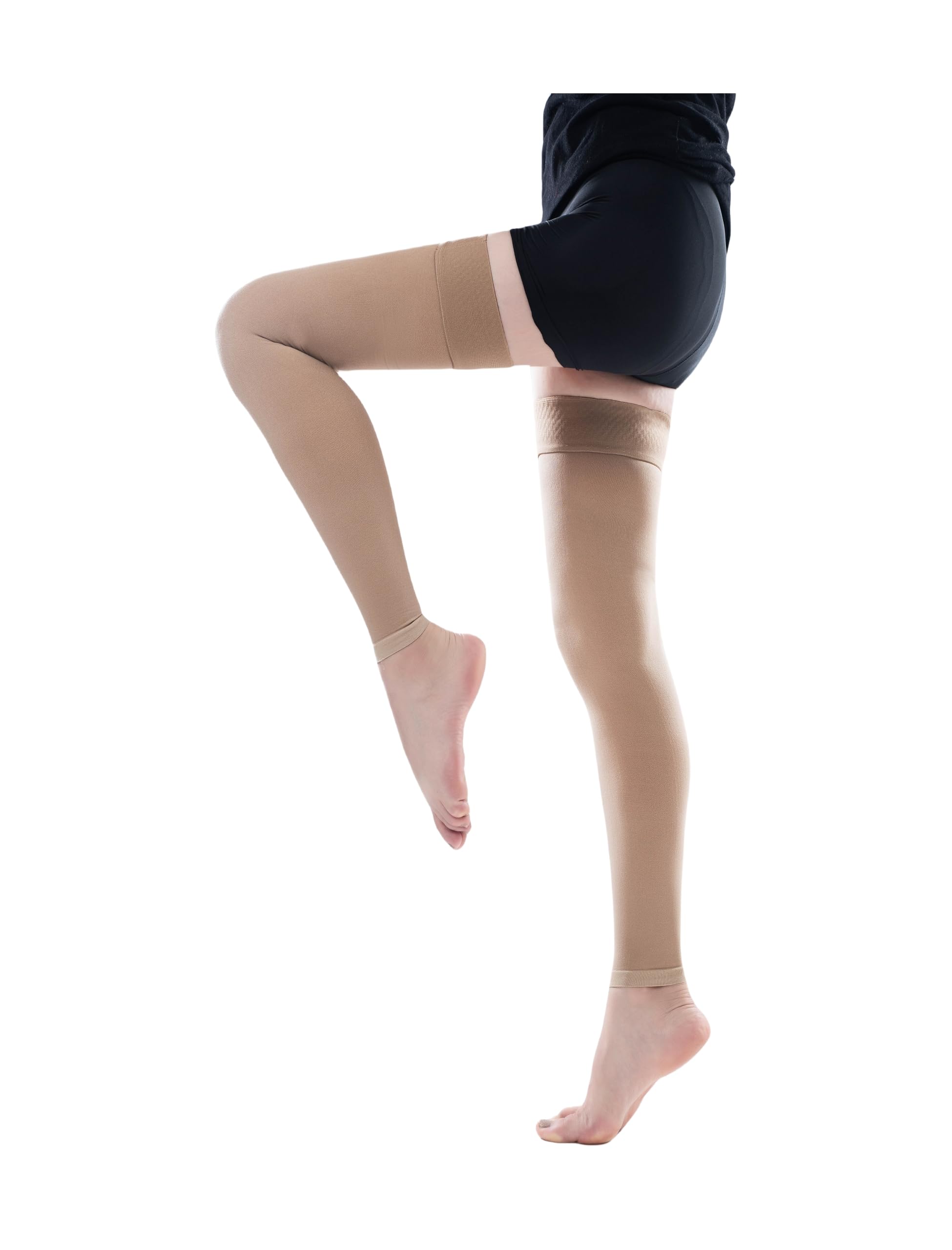 Photo 1 of ZCLIKE® Medical Compression Stockings Thigh High (Footless) for Men & Women 20-30 mmHg Superior Support for Varicose Veins, Edema, DVT.Nurses, Prolonged Standing, Sedentary Active Lifestyles