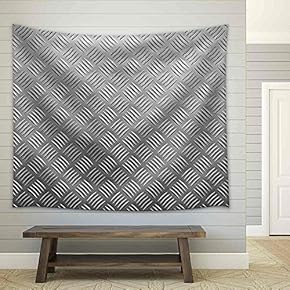 Background of Metal with Repetitive Patten - Fabric Wall Tapestry Home Decor - 51x60 inches