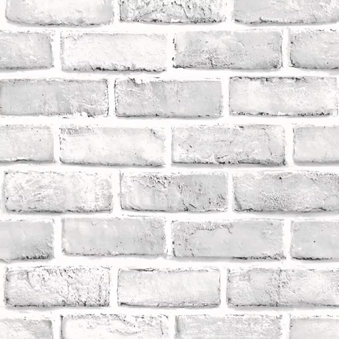Buy Impression 3d White Brick Stone Self Adhesive Wall Paper Wall Sticker Home Decor Stickers For Bedrooms Living Room Hall Hotels Restaurants 200 X 45 Cm Online At Low Prices In India