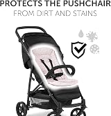 hauck Padded Pushchair Liner Flowers Rose Universal Fit 70 x 37 cm view 6
