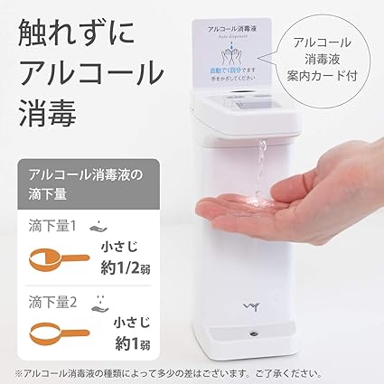 Amazon Co Jp Wy 自動センサーディスペンサー 洗剤 ハンドソープ アルコール用 ソープディスペンサー 防滴 液晶付き Wy Hm012 ビューティー