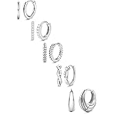 Jstyle Small Hoop Earrings for Women Trendy 14K Gold Plated Huggie Earrings Hypoallergenic Cartilage Earring Stack Huggie Hoops Earring Sets for Multiple Piercing