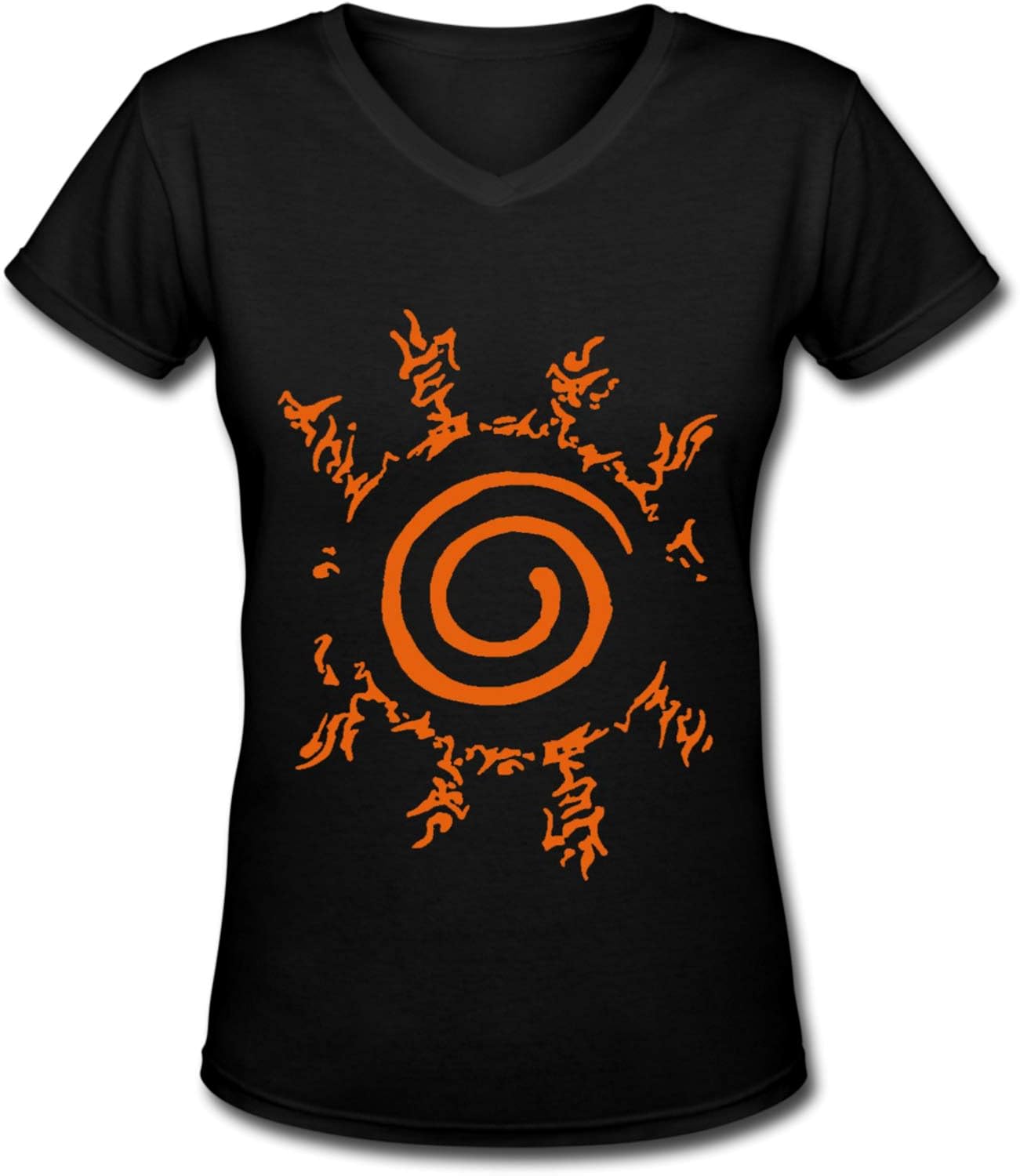 Amazon.com: Womens Naruto Logo T Shirts Pure Cotton V-Neck Short Sleeves T Shirt: Clothing