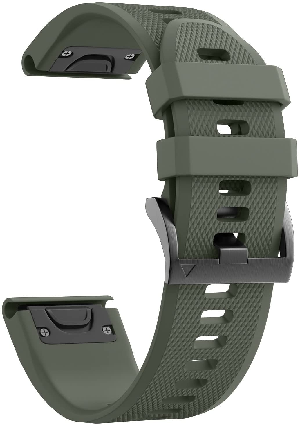 Fleshy Leaf 22mm Band Bracelet Strap Compatible for Garmin Fenix 7,Fenix 6,Fenix 6 Pro,Fenix 5,Fenix 5 Plus,Approach S60 S62,Forerunner 935 945,Quick Release Strap Wristband (Army green)