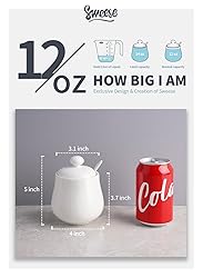 Sweese 12 Ounce Porcelain Sugar and Creamer