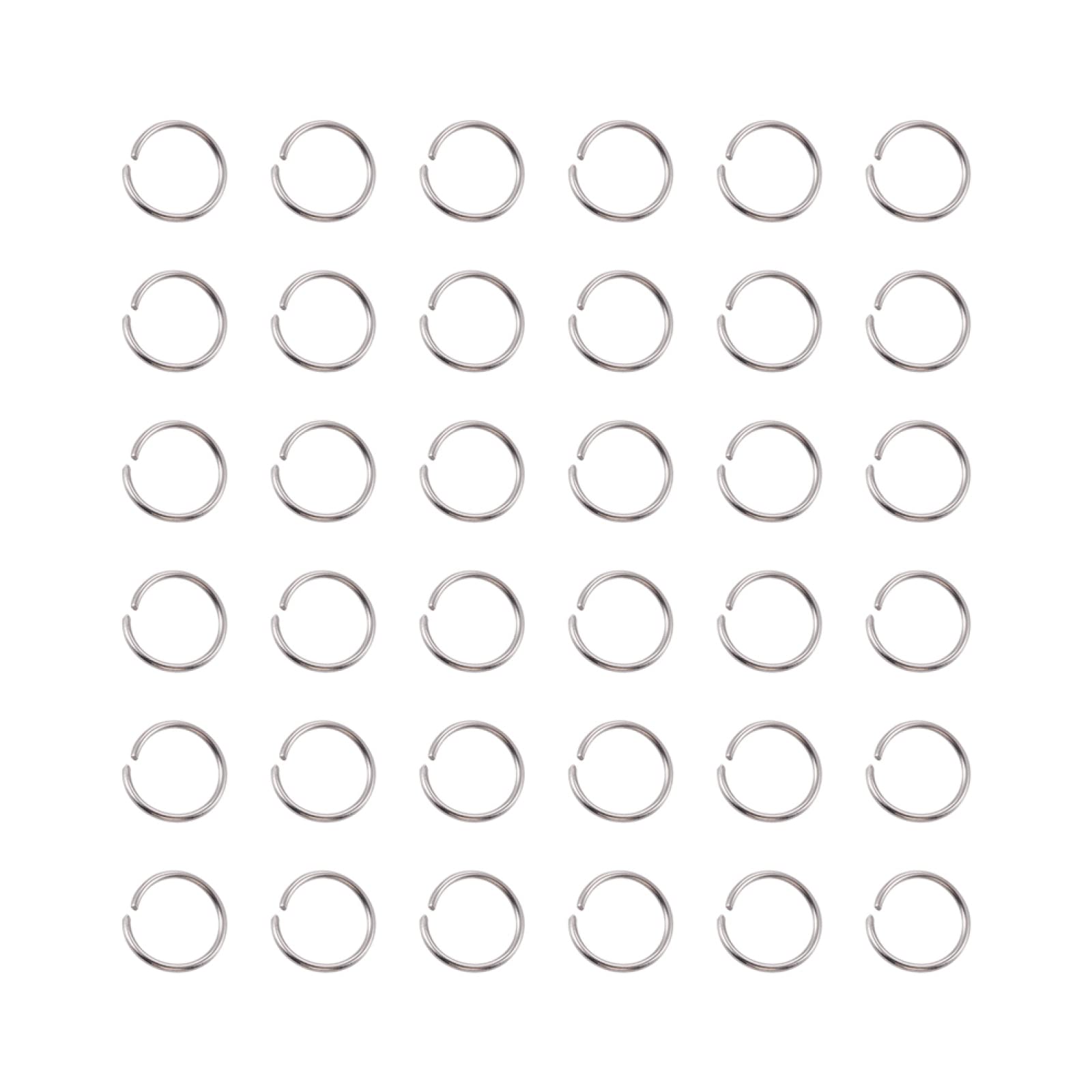 Craftdady 1000Pcs Stainless Steel Open Jump Rings 12mm Round 1mm Thick Tiny Connector Rings for Jewelry Making