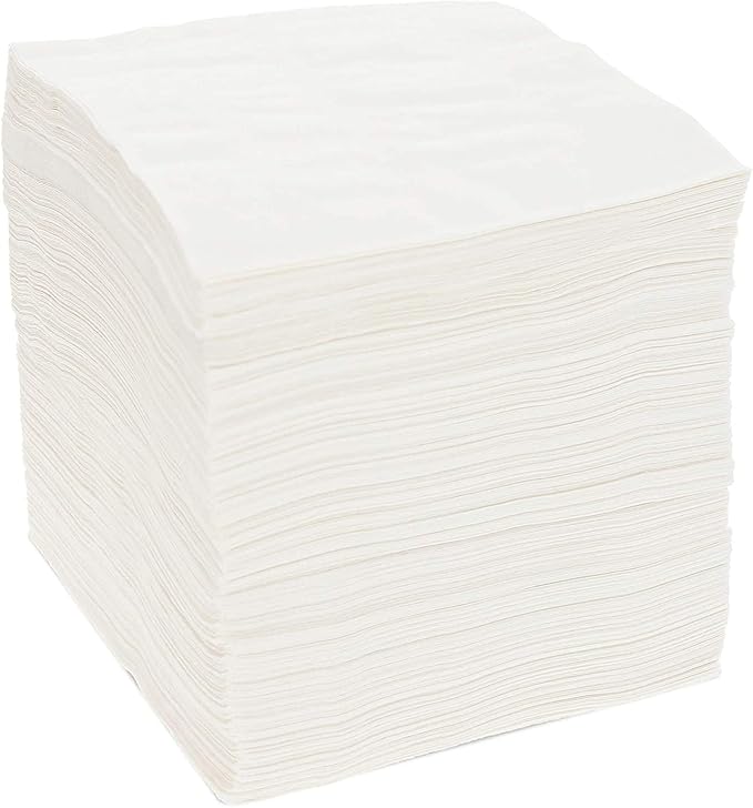 White Paper Napkins 1,200 Pack, Party Supplies Bulk (Square, 4.5 Inches) Kitchen