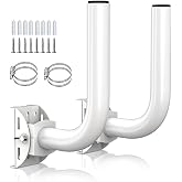 Universal Wireless Bridge Bracket Mount, 2-Pack Pole and Wall-Mounted for Outdoor Point to Point WiFi Access Point CPE Client Bridge