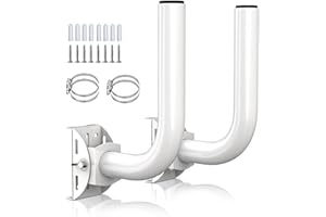 OWOKISO Universal Wireless Bridge Bracket Mount, 2-Pack Pole and Wall-Mounted for Outdoor Point to Point WiFi Access Point CPE Client Bridge