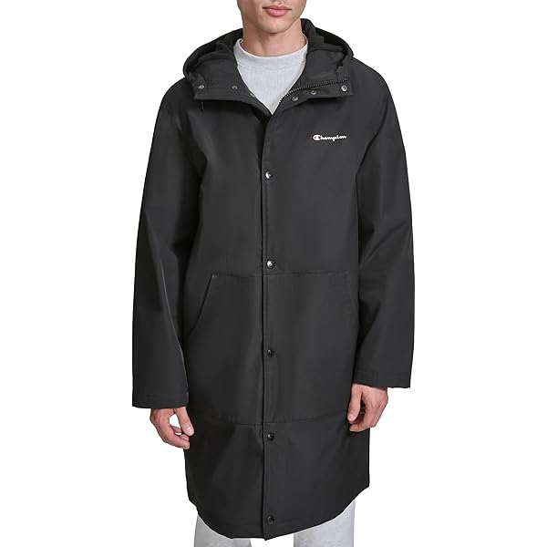 Champion Men's Full-Length Sideline Hooded Jacket with Quilted
