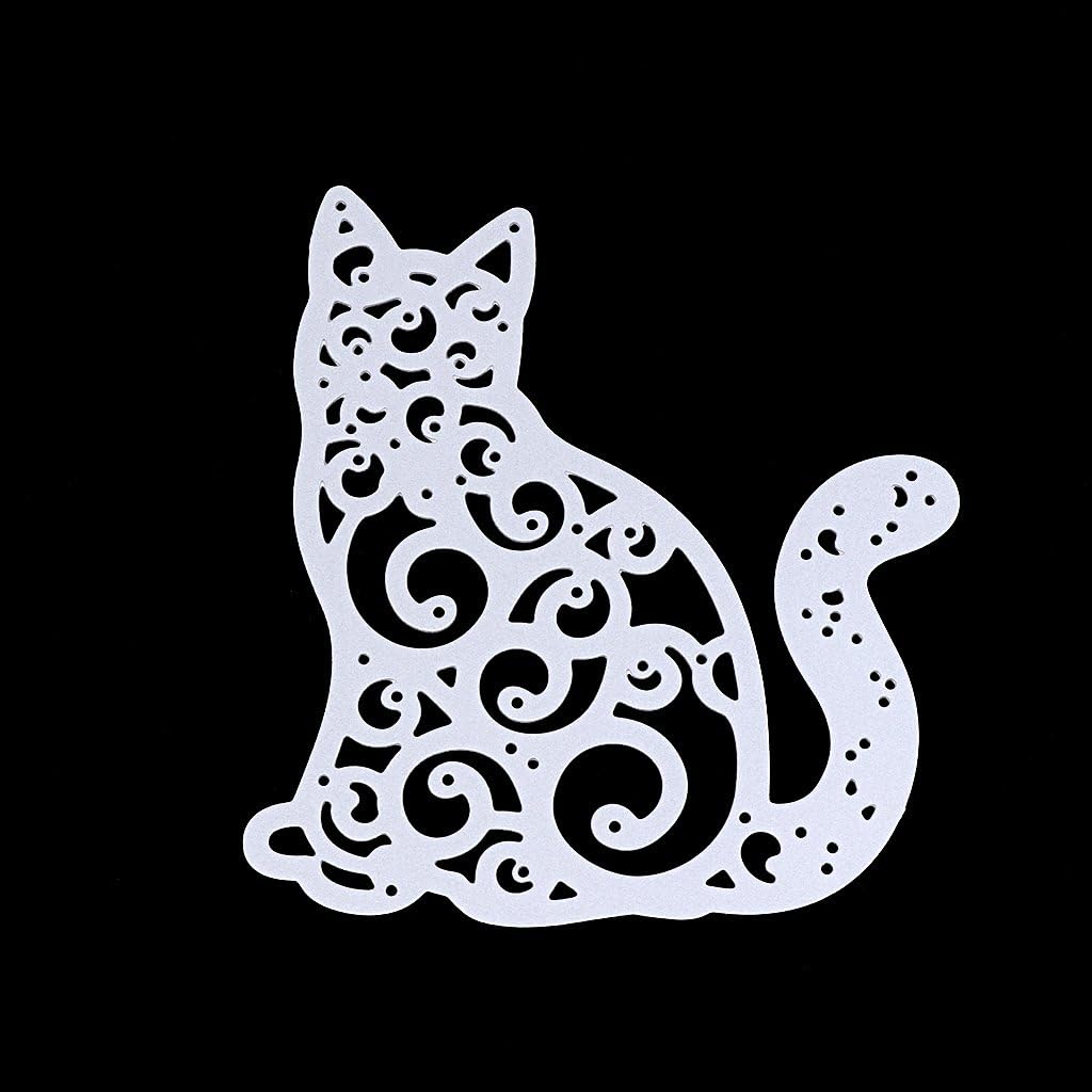 Youlin Diy Chat Cutting Dies Scrapbooking Pochoirs Metal Matrices De Decoupe Album Timbre Papier Carte Matrices De Decoupe