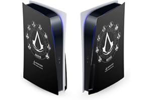 Head Case Designs Officially Licensed Assassin's Creed Crests Legacy Logo Matte Vinyl Faceplate Sticker Gaming Skin Case Cover Compatible with Sony Playstation 5 PS5 Disc Edition Console