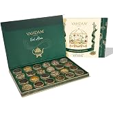 VAHDAM Luxury Tea Gift Set|24 Unique Loose Leaf Teas |Advent Calendar 2026 | 24 Tea Tin Caddies in Beautiful Premium Gift Box | Gourmet Gift | Holiday Gift Set, Perfect Christmas Tea Gift for Women, Men