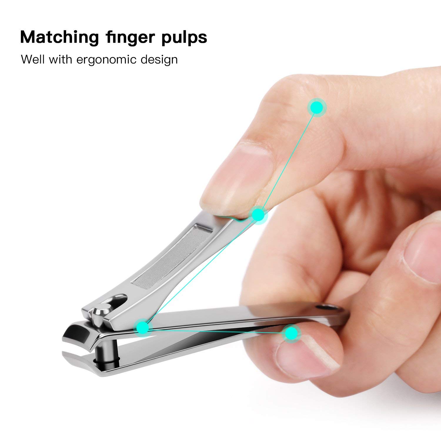 BESTOPE Nail Clipper Set Sharp Fingernail Clippers Toenail Clippers Nail Cutter Stainless Steel Sturdy Nail Trimmer for Men and Women: Beauty