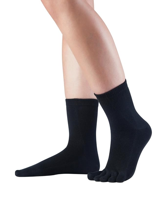 Knitido Essentials Midi Zehensocken, kurze fünf finger Socken aus Baumwolle, für Damen und Herren