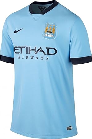 Amazon Co Jp ナイキ 14 15 マンチェスター シティ ホーム スタジアムジャージ フィールドブルー インポートs スポーツ アウトドア