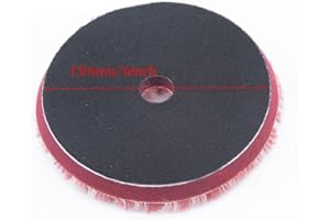 HogarTech Natural Wool Polishing Pad Car Polishing, Buffing & for Heavy Cutting 5-inch or 6-inch Washable Reusable Disc Pneum