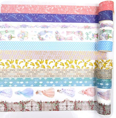 15 rolls(Set) Travel Wedding Collection Washi tape Lady Rose Flower bouquet glasses Perfume