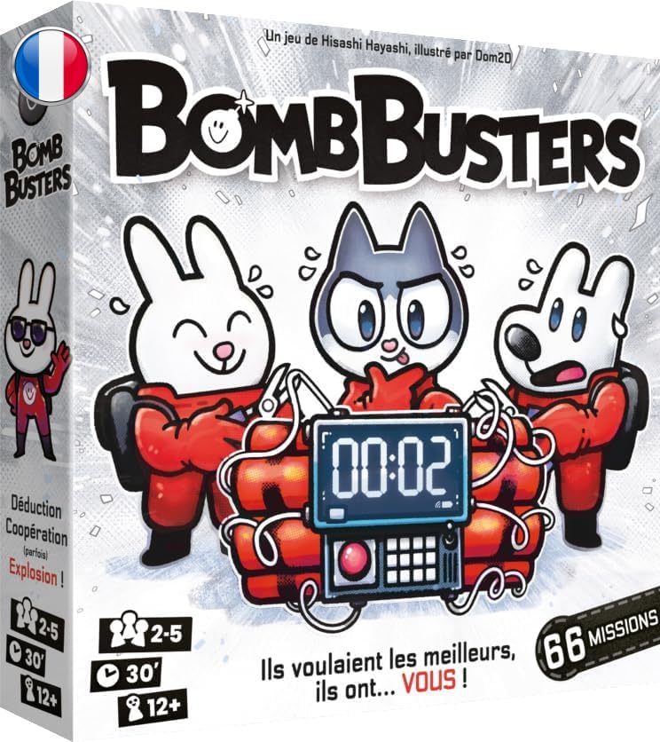 Asmodee | Bomb Busters | EN | Cocktail Games | 12+ | 2-5 Players | 30-60 Minutes | Family Game | Cooperative Board Game | Adults & Kids | Defusing the Bomb Team | Strategy