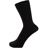 ZAKIRA Finest Combed Cotton Dress Socks in Plain Colours for Men, Women