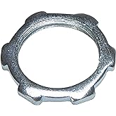 Sigma Engineered Solutions ProConnex 47106 Rigid Conduit Locknut 2-Inch, 2-Pack (Gray)
