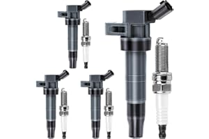 MOTOREVO Ignition Coil Pack and Iridium Spark Plugs Set of 4 Compatible with Hyundai Sonata 2011-2014/Santa Fe Sport/Tucson & Kia Sorento 2012-2015/Optima/Sportage & More 2.4L L4, Replace OE# UF611, XP6203