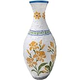 3D Puzzle Vase Unique Flower Vase for Adults Made by 160 Curved Plastic Puzzle, Relax Puzzles for Adults, DIY Jigsaw Creative Gift for Parents &amp; Housewarming
