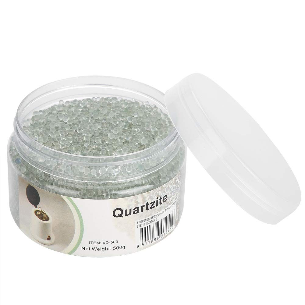 Glass Sterilizer Beads, 500g Clear Glass Balls for High Temperature Nail Steriliser Box Silica Sand Beads for Dry Glass Bead Temperature Sterilizer Box