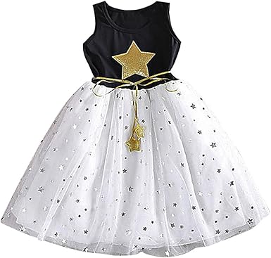 girls dress white top black bottom