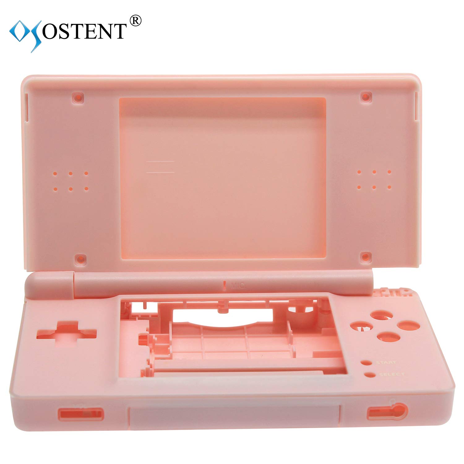 OSTENT Replacement Housing Shell Case Kit for Nintendo DS Lite NDSL | Full Repair Parts | Color Pink