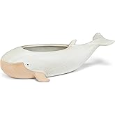 Abbott Collection Long Whale Planter - Stoneware (12" L)