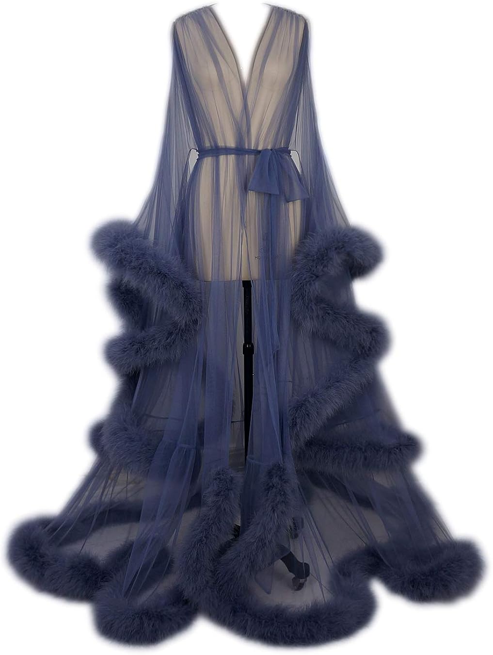 evening gowns with feathers
