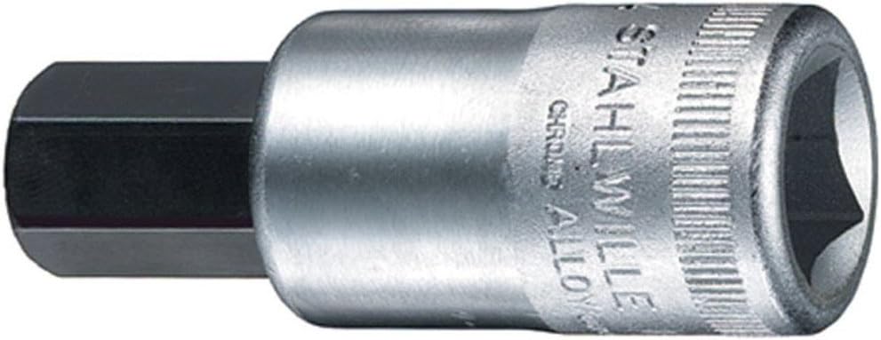 Stahlwille 03450034 54A Chrome Alloy Steel INHEX Socket, 1/2 inch Drive, 9/16 inch Size, 60 mm Length, Pack of 5