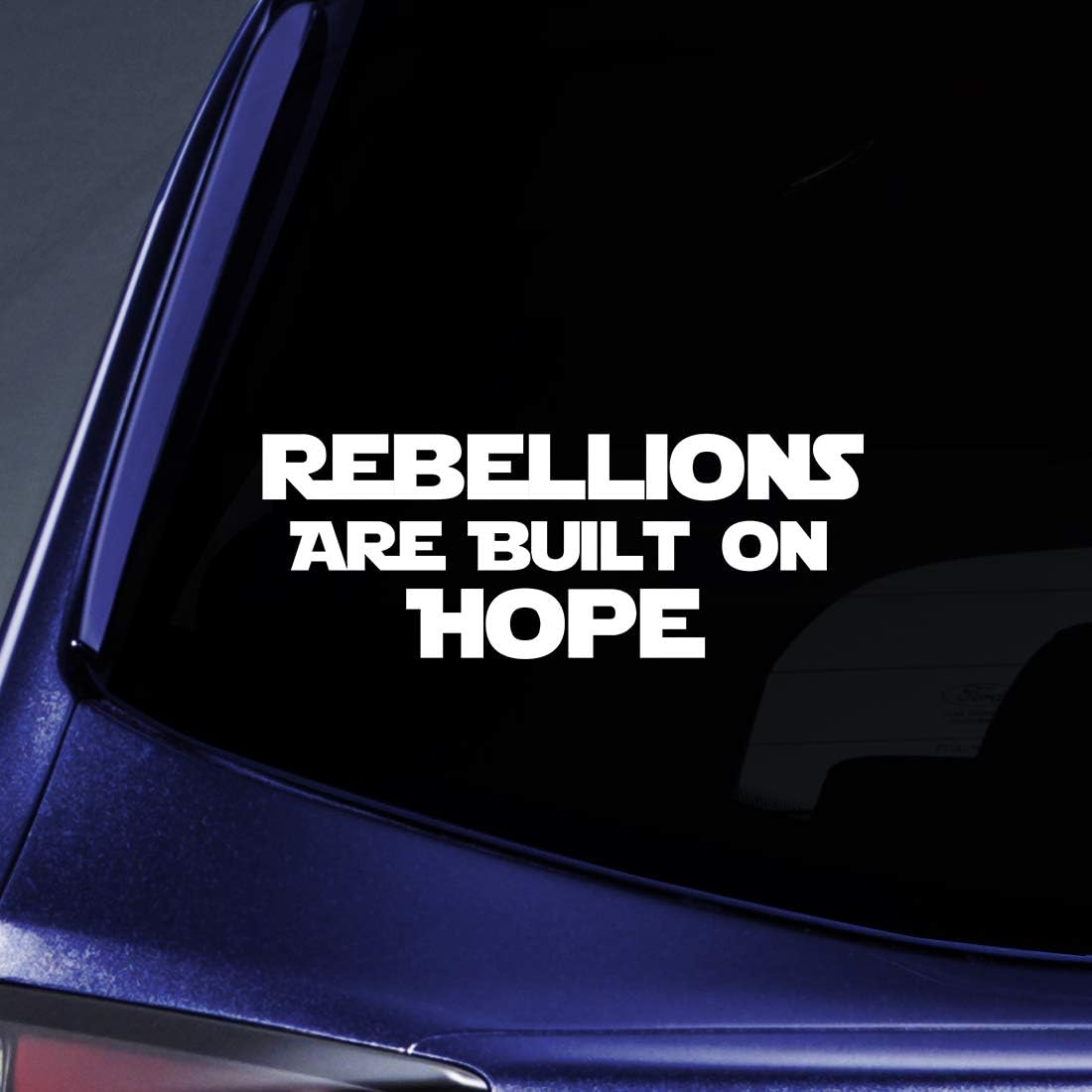 Bargain Max Decals Rebellions are Built On Hope Sticker Decal Notebook Car Laptop 5.5" (White)