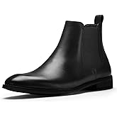 CGRRBW Men's Chelsea Boots Suede Leather Casual Boots for Men
