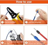 flintronic 1500Pcs Wire Ferrules Kit Electrical Connectors Insulated Terminals view 5