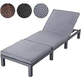 SoBuy® Garden Patio Outdoor Sun Lounger Bed Recliner Chair, Wooden