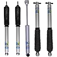 Bilstein 5100 Series Set of Front & Rear Shocks + Steering Damper fits 2007 2017 Jeep Wrangler with 1.5-3" Lift | TrendsAuto Decal | 24-146708 24-146715 24-158428