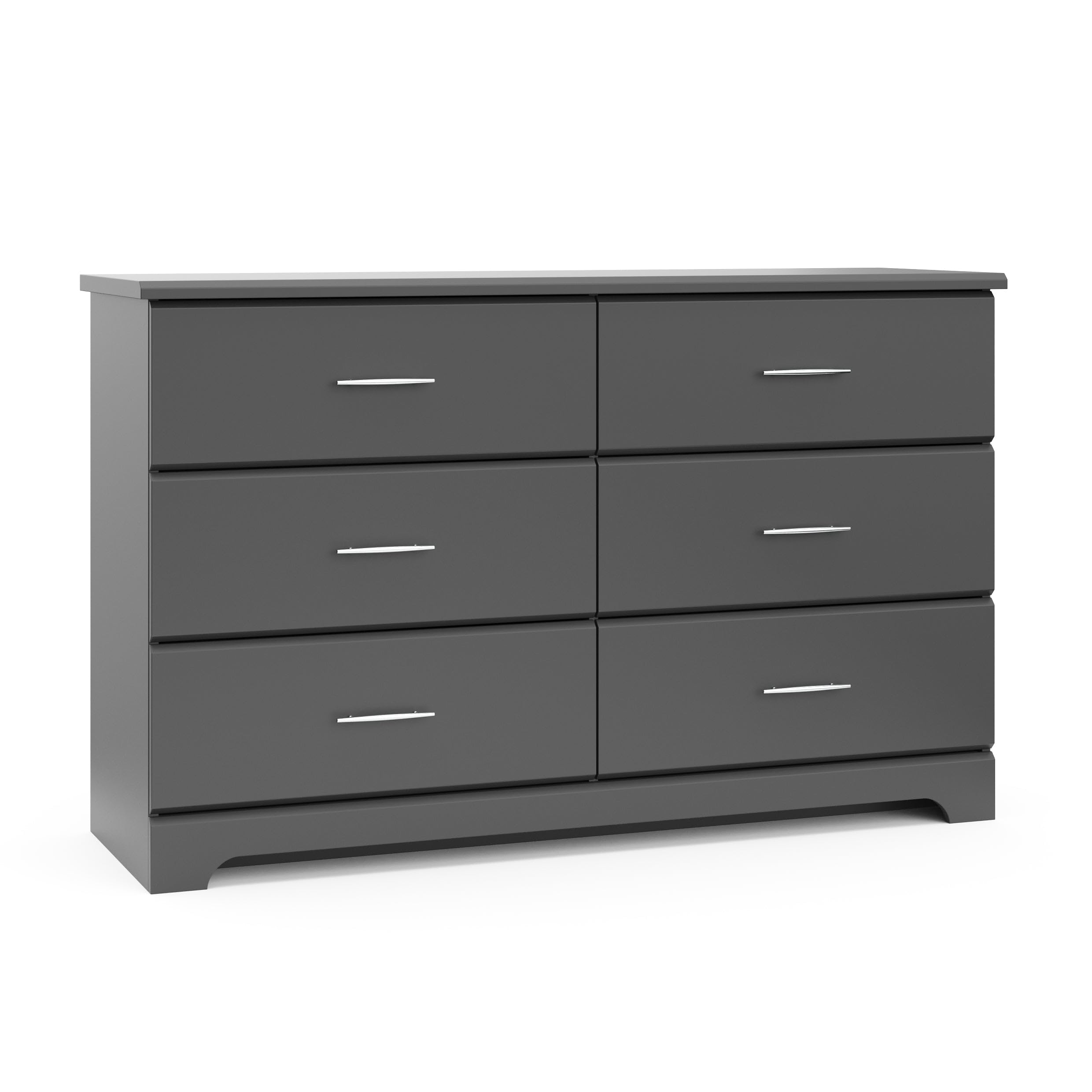 Photo 1 of **MISSING INSTRUCTIONS**Storkcraft Brookside 6-Drawer Dresser (Gray) – GREENGUARD Gold Certified, Nursery & Kids Storage, Nursery Essentials, Kids Room Storage, Durable Bedroom Dresser