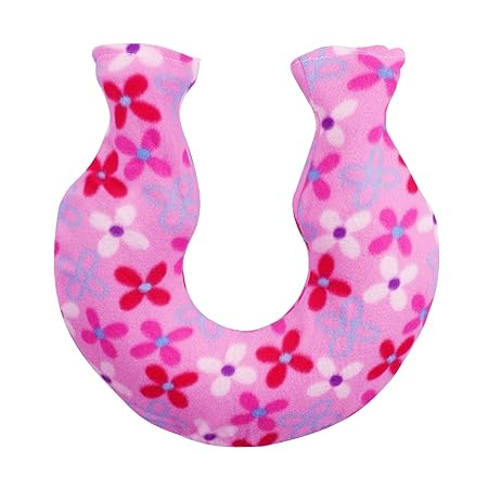 U-förmige Hals Schulter-PVC-Heißwasser-Tasche, Gummi Heißwasser-gefüllte Flasche gestrickte Vlies-Abdeckung 2L