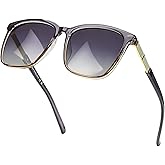 SIPHEW Oversized Square Sunglasses for Women|Lightweight Fashion Sunglasses 100% UV400 Protection|Trendy Mirrored Shade