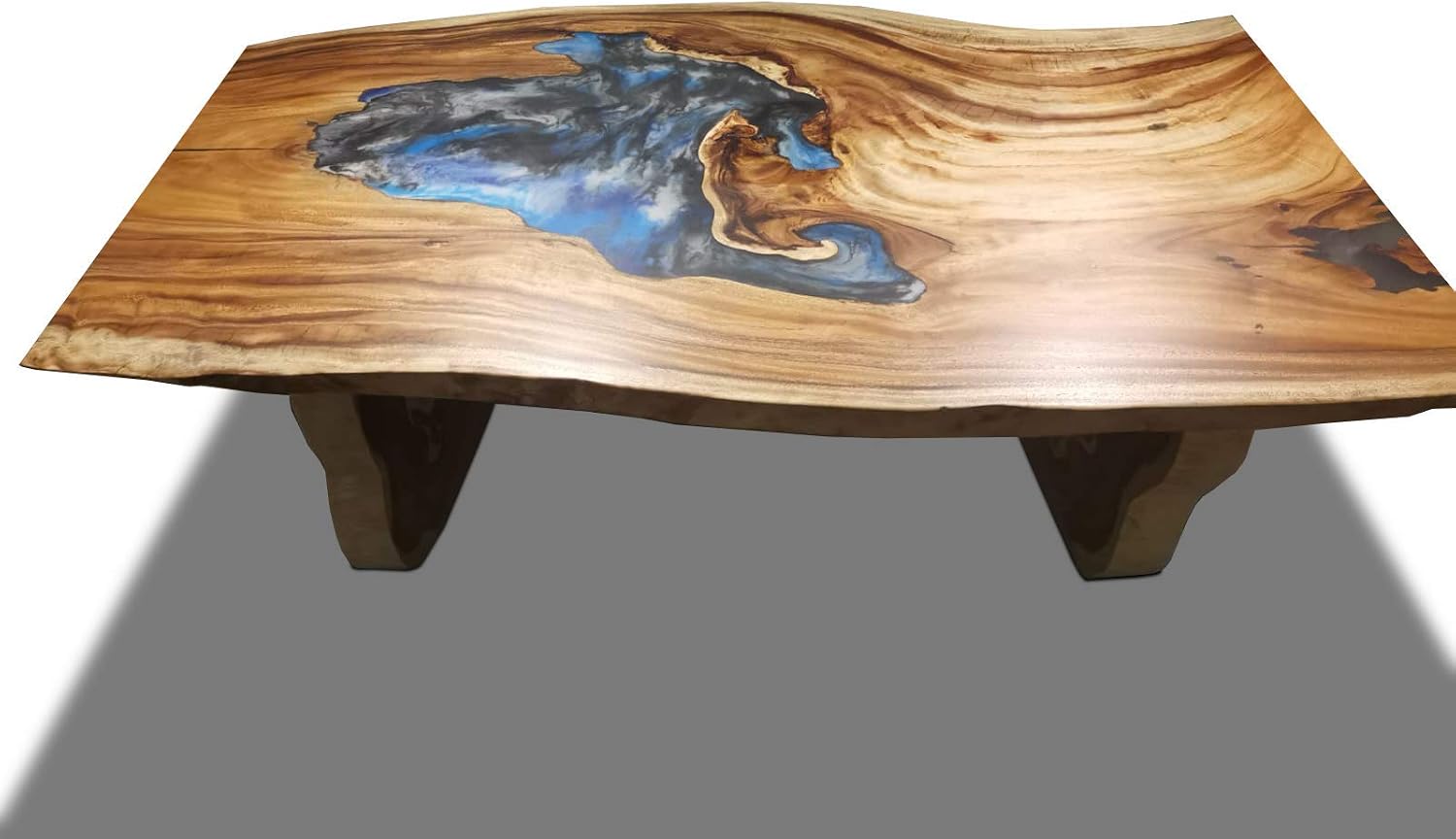 Amazon Com Live Edge Dining Table 40 X 80 Acacia Wood Slab Tables Tables