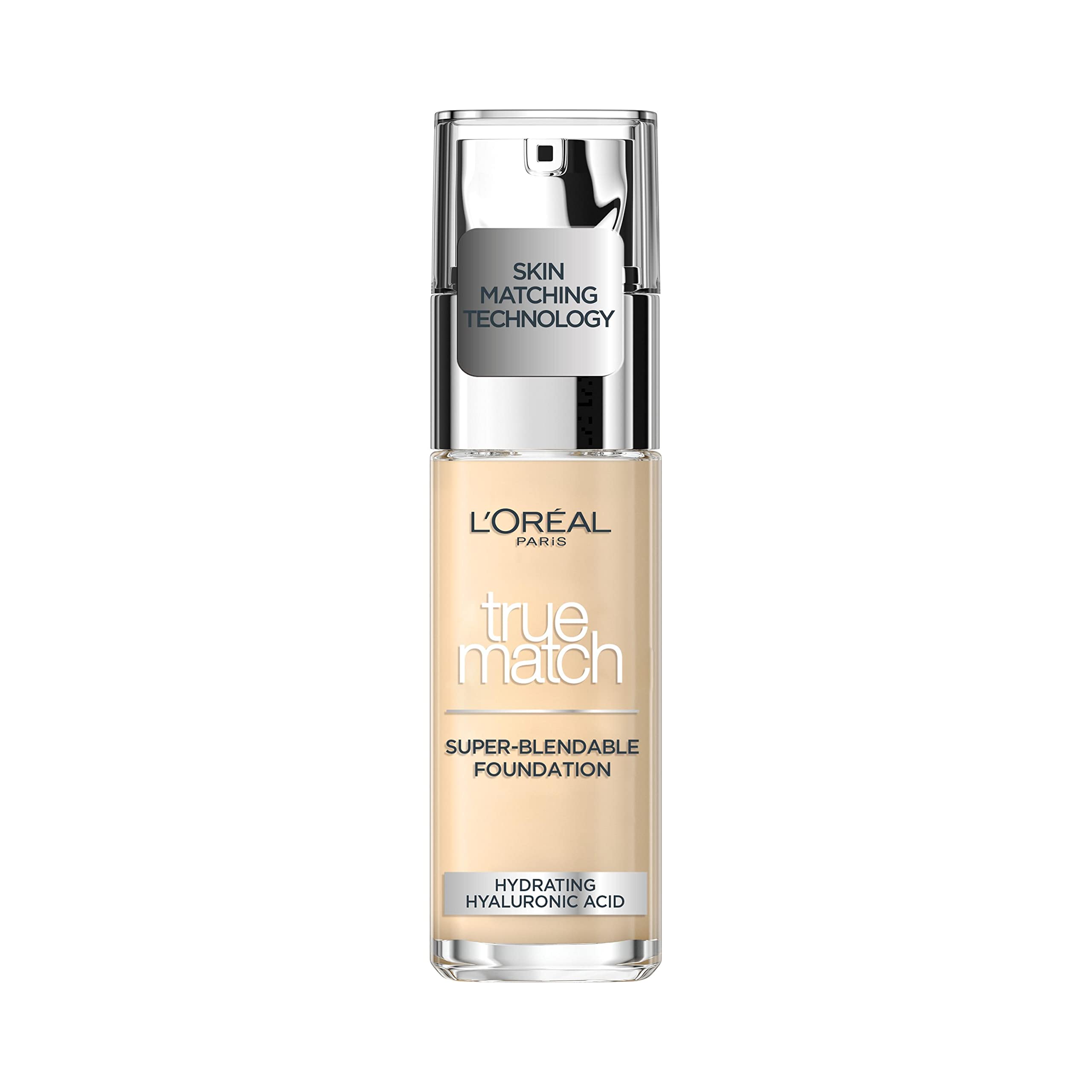 L'Oreal Paris Foundation True Match Liquid Foundation 0.5N with Hyaluronic Acid & SPF 16 30ml