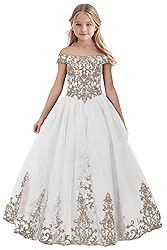Tulle Flower Girl Dress for Wedding Sparkly