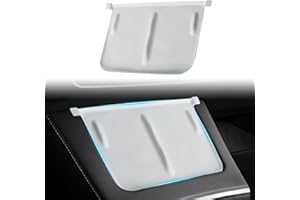 Ernica Center Wireless Charging Pad White for Tesla Model 3 2023-2021, Tesla Model Y 2021-2024, Model 3/Y Interior Accessories