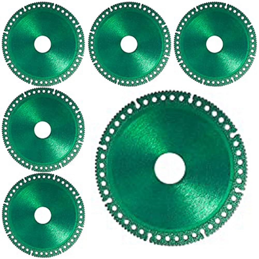 ROBMNE 6PCS Composite Multifunctional Grinder Blades, Indestructible Disc for Rock Slabs,Tiles