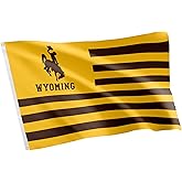 Desert Cactus University of Wyoming Flag Cowboys Banners 100% Polyester Indoor Outdoor 3x5 feet Flags (Nation)