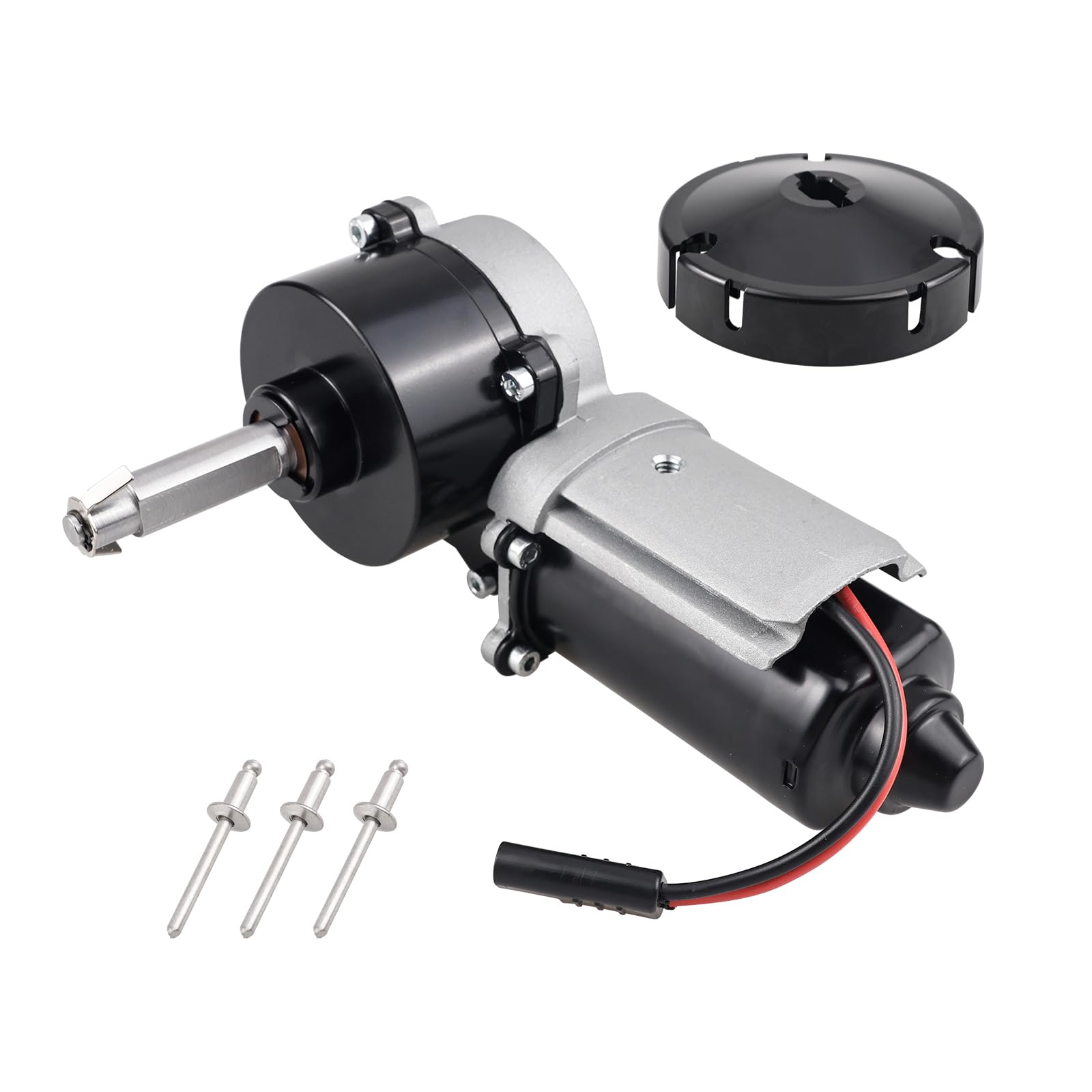 Photo 1 of 3317084.000U RV Awning Motor Drive Repair Kit Assembly Fit for Dometic 9200 Series, Replace OE# 3316605.001 8962001.400U, Black