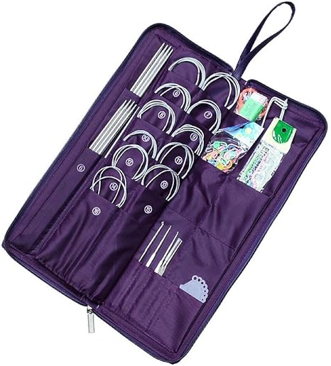 Amazon Co Jp Ph Pandahall 1セット ステンレス かぎ針 編み針 棒針 輪針 なわあみ針 ほつれ止 巻尺 定規 ハサミ 編み物 ニット用 385x135x42mm 手芸用品 制作道具 手作り材料 収納ケース付き ホビー 通販