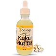 Savage Organics Organic Kukui Nut Oil Moisturizer - Nourish & Hydrate Your Skin Naturally with Pure Hawaiian Kukui Nut (Candlenut) Oil for a Radiant Glow- 2 oz Glass Bottle